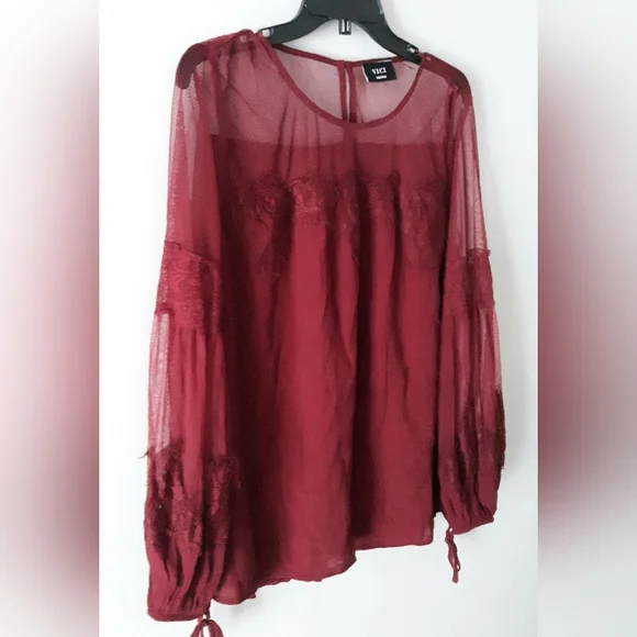 Vici Lace Trim Blouse - Picture 3 of 5